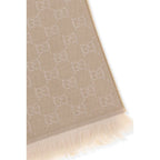 Gucci Beige Wool Oves Aries Foulard