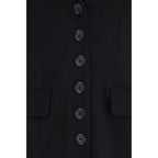 Dolce & Gabbana Black Wool Oves Aries Full-Length Jacket