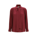 Jacob Cohen Bordeaux Silk Blouse