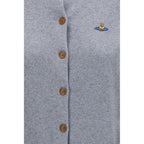 Vivienne Westwood Gray Cotton Cardigan