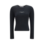Alexander Wang Black Cotton Long Sleeve T-Shirt