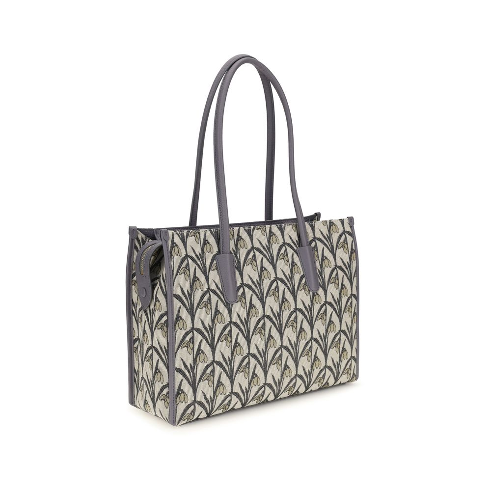 Coccinelle Gray Fabric Shoulder Bag