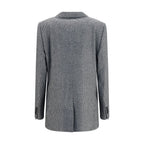Dolce & Gabbana Gray Wool Oves Aries Blazer