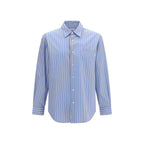 Saint Laurent Blue Cotton Pattern Shirt