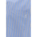 Saint Laurent Blue Cotton Pattern Shirt