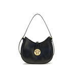 Versace Black Calf Leather Bos Taurus Shoulder Bag
