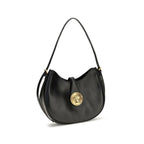 Versace Black Calf Leather Bos Taurus Shoulder Bag