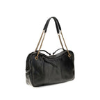Vivienne Westwood Black Calf Leather Bos Taurus Shoulder Bag
