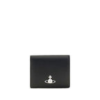 Vivienne Westwood Black Calf Leather Bos Taurus Wallet