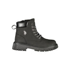 U.S. POLO ASSN. Black Polyester Ankle Boots