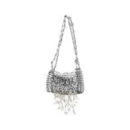 Rabanne Silver Stainless Steel Shoulder Bag