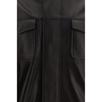 Dolce & Gabbana Brown Lamb Ovis Aries Aries Leather Jacket