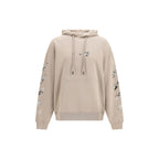 Off-White Beige Cotton Sweatshirt