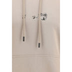 Off-White Beige Cotton Sweatshirt