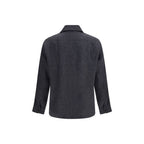 Brunello Cucinelli Gray Linen Dress Shirt