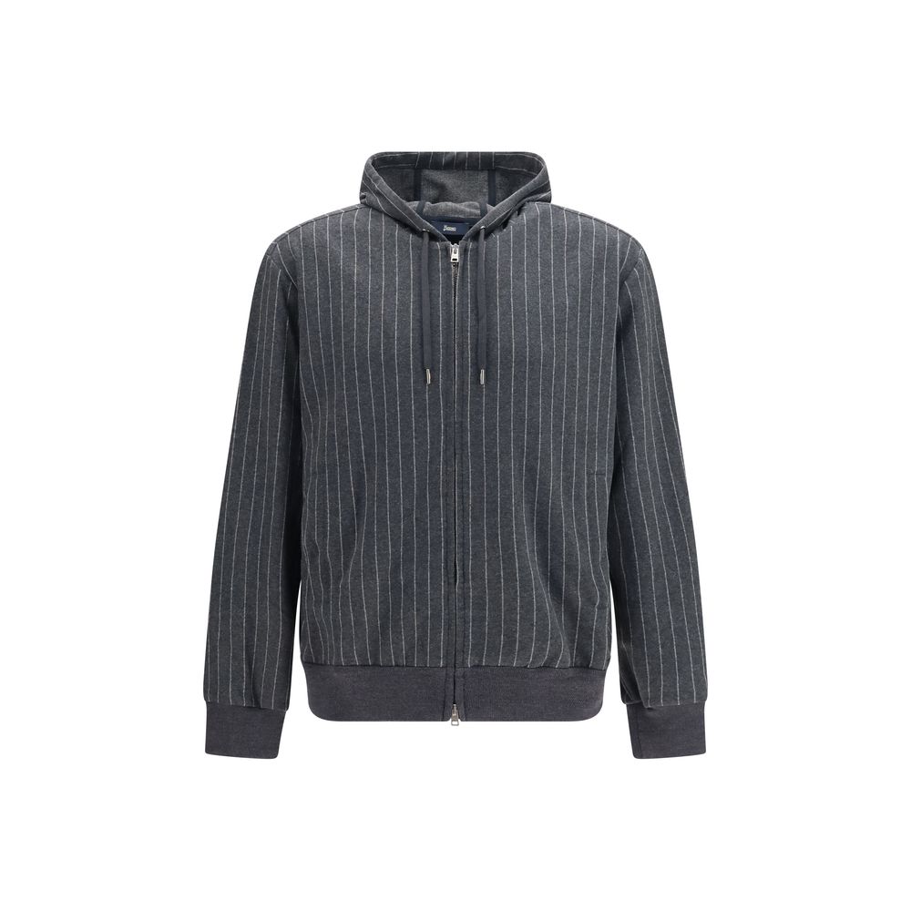 Herno Gray Cotton Sweatshirt