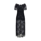 Rabanne Black Polyamide Long Dress
