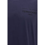 Ferragamo Blue Cotton T-Shirt