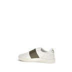 Valentino Garavani White Calf Leather Bos Taurus Low Top Sneakers