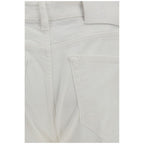 PT Torino White Cotton Slim Fit Jeans