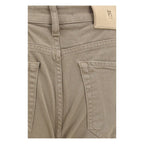 PT Torino Beige Cotton Slim Fit Jeans