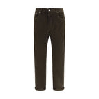 PT Torino Brown Cotton Casual Pants
