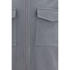 LAMINAR Gray Polyester Jacket