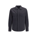 LAMINAR Black Polyamide Full-Length Jacket
