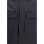 LAMINAR Black Polyamide Full-Length Jacket