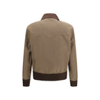 Prada Brown Cotton Full-Length Jacket