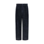 Giorgio Armani Black Viscose Casual Pants
