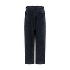 Giorgio Armani Black Viscose Casual Pants