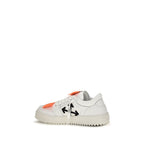 Off-White White Calf Leather Bos Taurus Low Top Sneakers