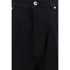 Rick Owens Black Cotton Flared Jeans