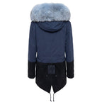Mr&Mrs Italy Blue Cotton Women's Jacket