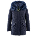 Mr&Mrs Italy Blue Cotton Women's Jacket