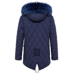 Mr&Mrs Italy Blue Cotton Women's Jacket
