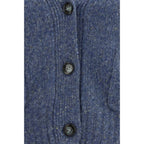 Allude Blue Cashmere Cardigan