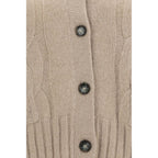 Allude Beige Cashmere Cardigan