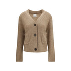 Allude Beige Cashmere Cardigan