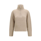 Allude Beige Cashmere Sweater