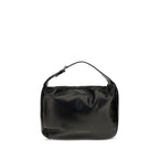 Brunello Cucinelli Black Calf Leather Bos Taurus Shoulder Bag