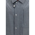 Brunello Cucinelli Gray Wool Oves Aries Full-Length Jacket