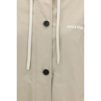 Miu Miu Beige Cotton Coat