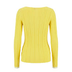 Trussardi Jeans Yellow Viscose Women Sweater