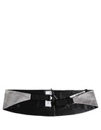 Dolce & Gabbana Gray Men 100% Silk Belt Waist Cummerbund