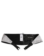 Dolce & Gabbana Gray Men 100% Silk Belt Waist Cummerbund