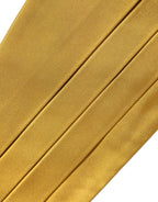 Dolce & Gabbana Gold Men 100% Silk Belt Waist Cummerbund