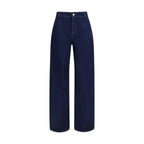 Max Mara Blue Cotton Jeans Denim