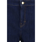 Max Mara Blue Cotton Jeans Denim